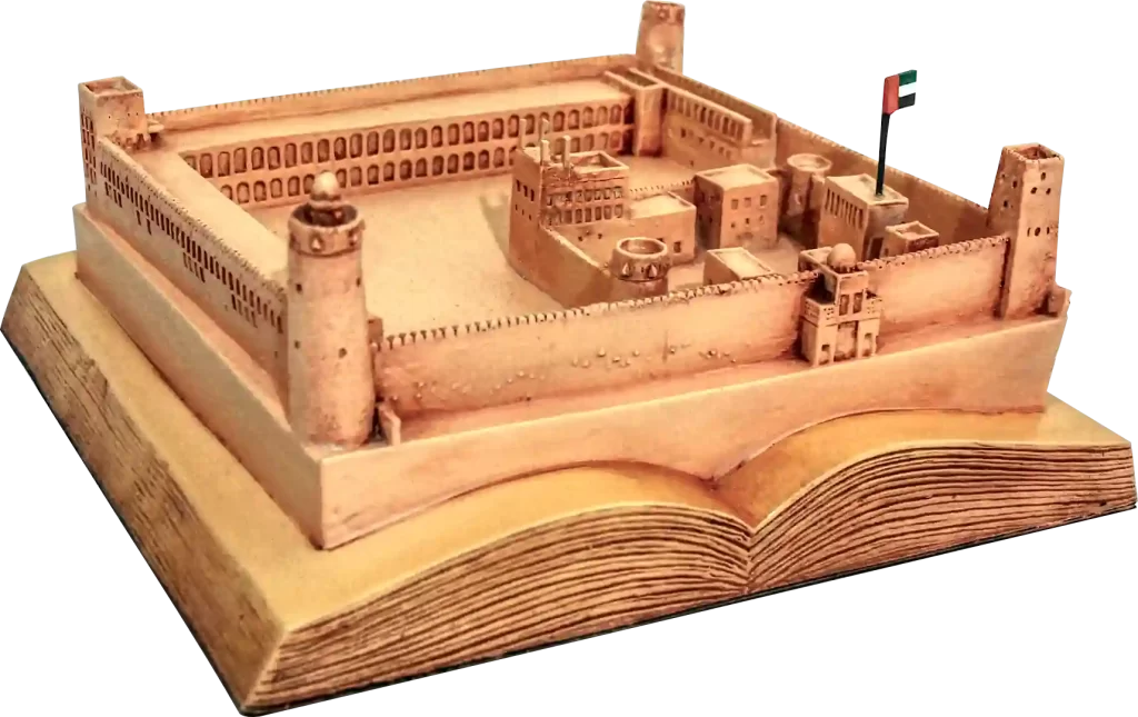 UAE Fort on Open Book umm al quwain fort souvenir