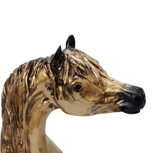 Gold Arabian Horse Bust