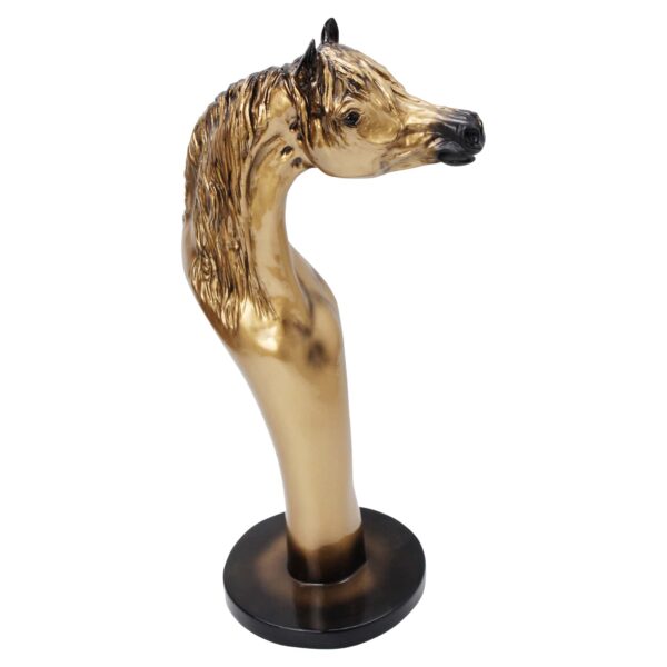 Gold Arabian Horse Bust