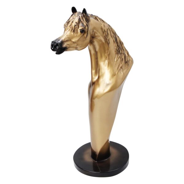 Gold Arabian Horse Bust