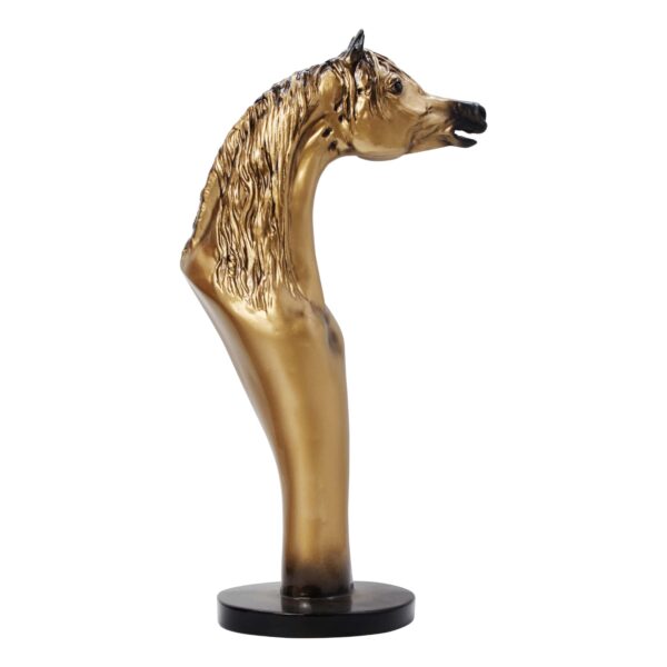 Gold Arabian Horse Bust