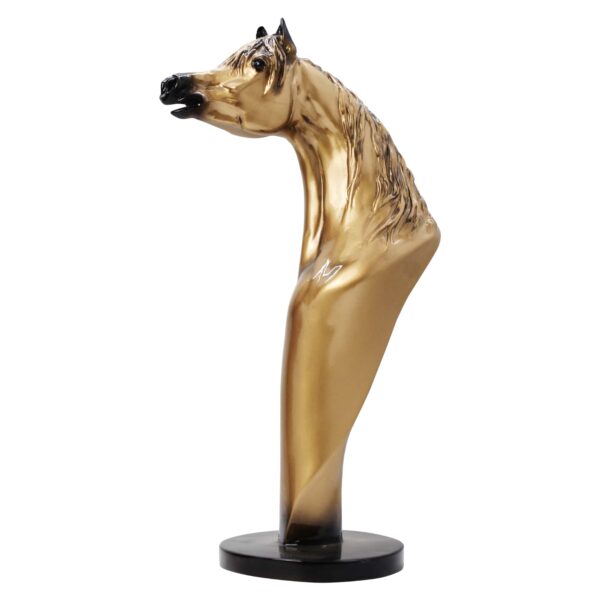 Gold Arabian Horse Bust