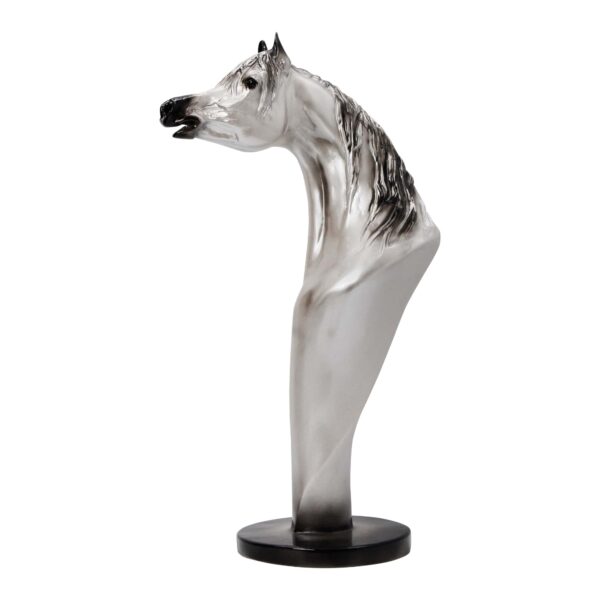 Silver Arabian Horse Bust