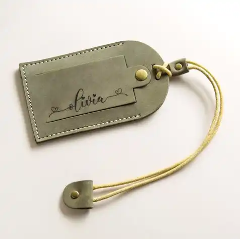 Leather Luggage Tags, Personalized wedding gifts