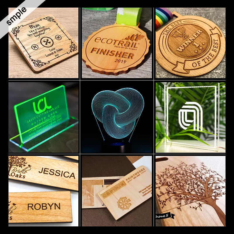 11 CO2 Laser Enhance wood, leather, acrylic, and MDF with our specialized laser branding services. Our CO2 laser technology ensures smooth and detailed engravings, making it perfect for personalized gifts and branded merchandise. Elevate your brand with custom laser engraving on non-metal materials today!